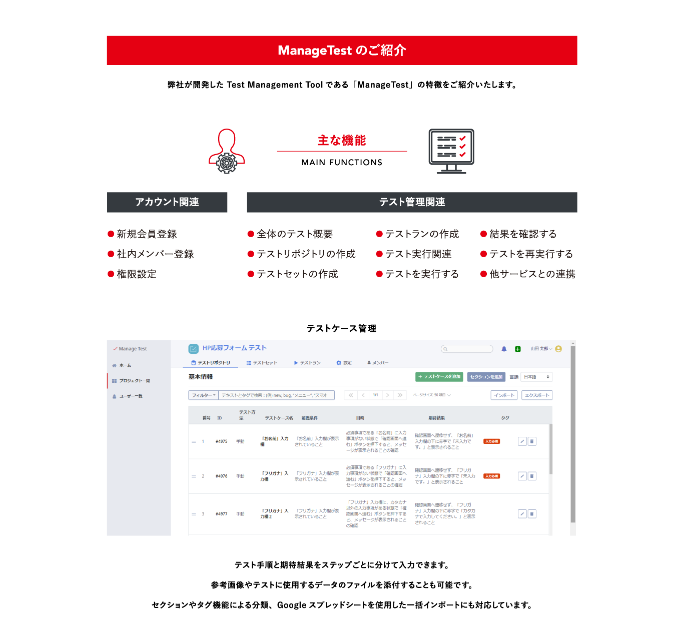 ManageTestのご紹介